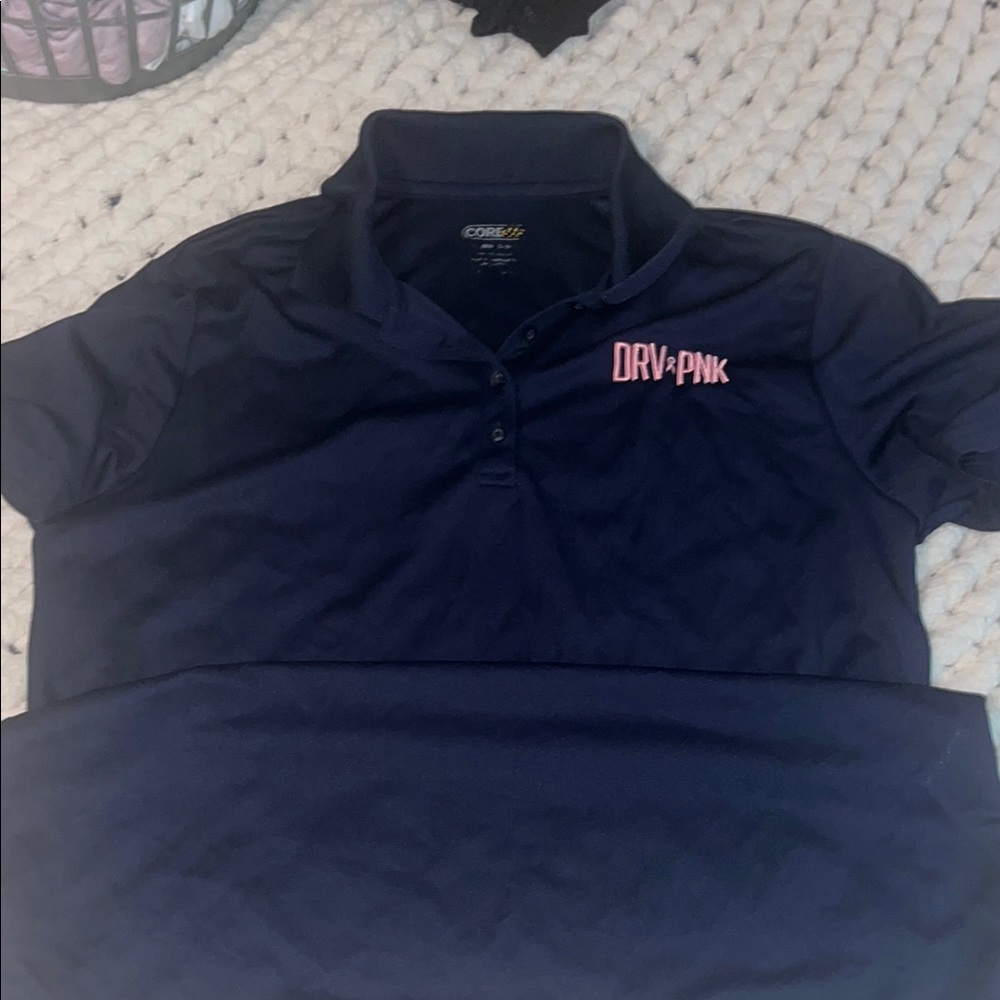 Women's Navy Button Down Shirt